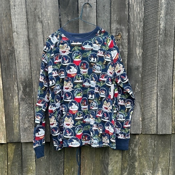 NWT Vera Bradley Men’s Family Pajamas Snowglobes set Size Large - Picture 1 of 10